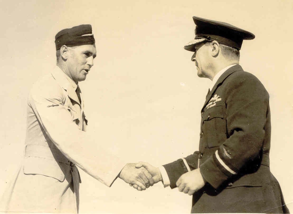 Don receiving his wings at Cunderdin Air Base..