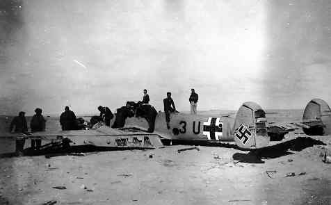 Downed German plane.