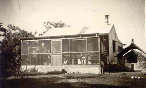 The old kitchen with the outside baker’s oven.