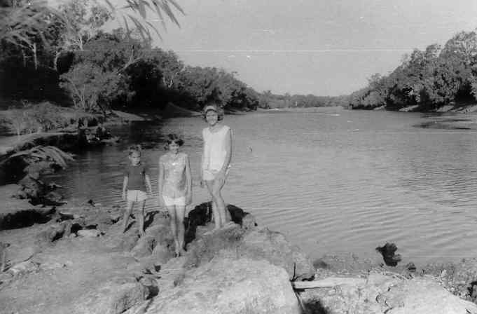 Andrew, Jocelyn and Carolyn at the Fitzroy River.