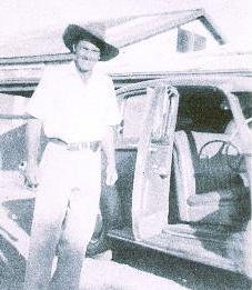 Duncan with his beloved Humber Snipe.