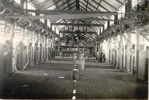 Noonkanbah reputed to be last working overhead belt driven driver double-board shed in Australia.