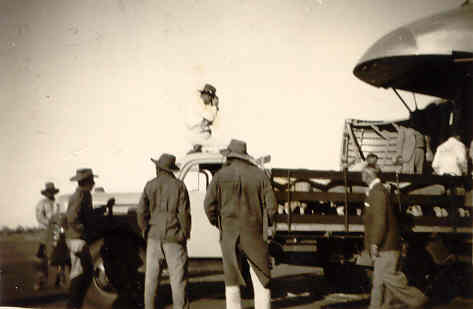 Loading stock for Glenroy Meat Works.