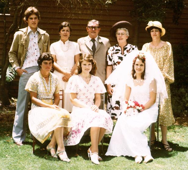 1978 Standing L to R: Andrew, Elizabeth, Duncan, Ethel, Angela. Seated L to R: Mary, Jody, Carolyn.
