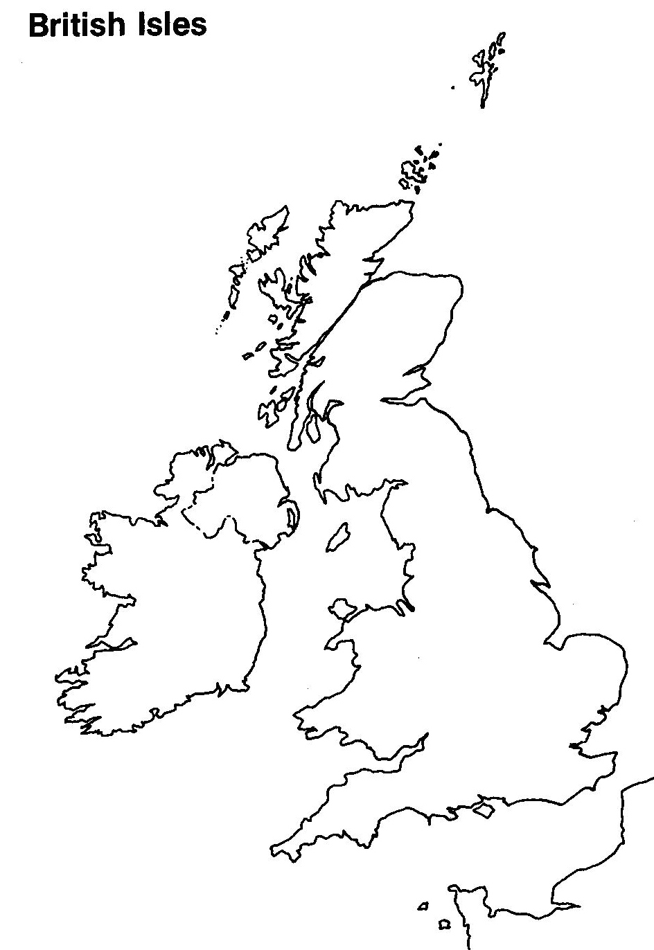Map of Scotland showing Inverness and Breakachy