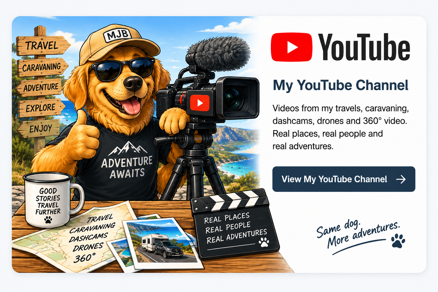 Dog with a video camera
