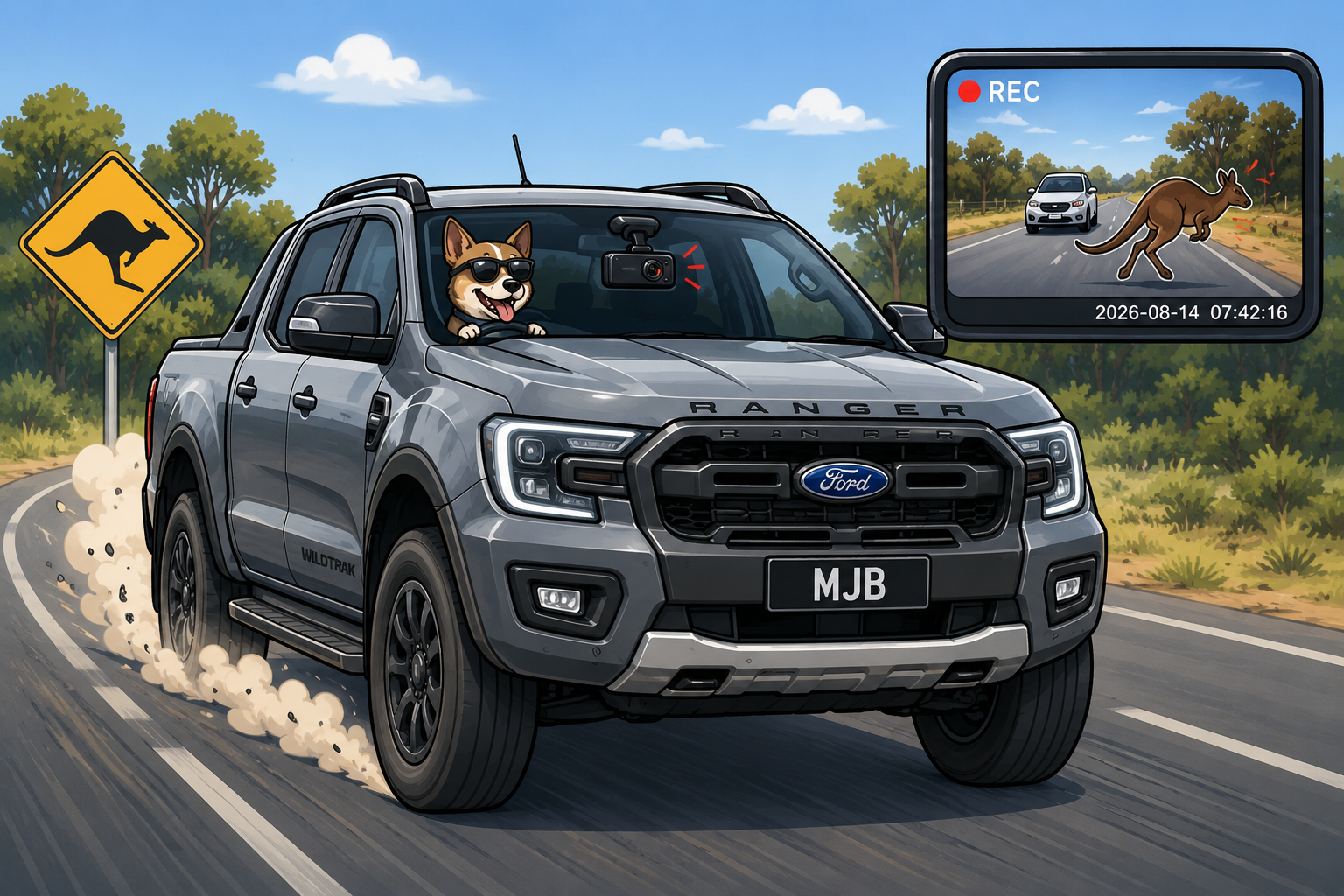 Ranger with dashcam
