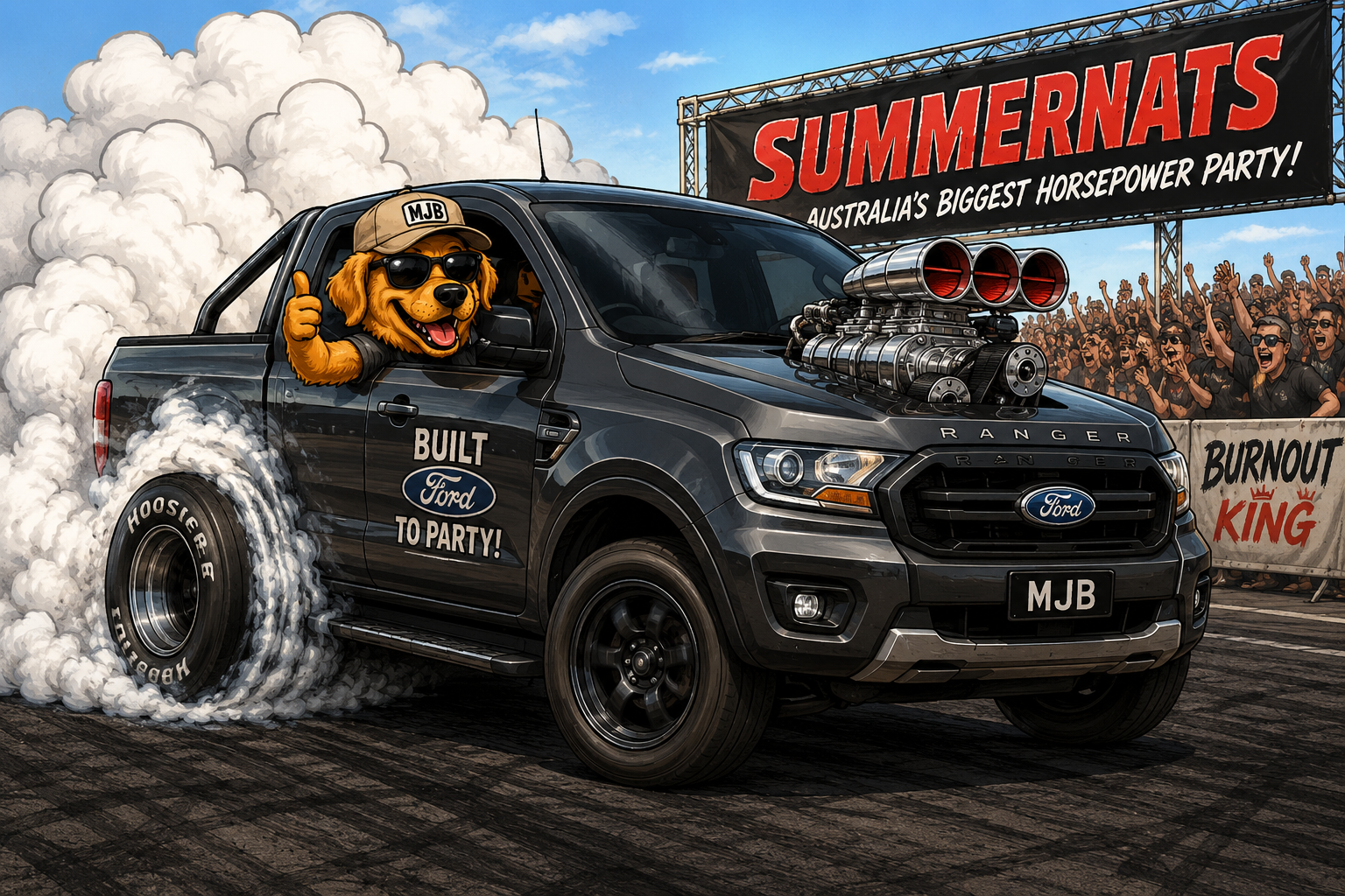 Summernats burnout